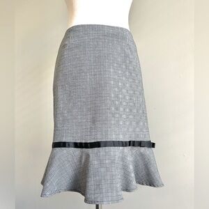 Pathology Black and Gray Plaid Skirt Size 10